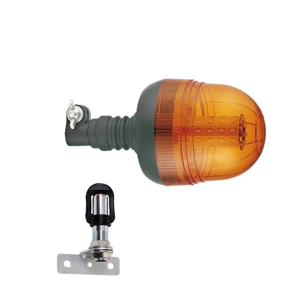 Din Spigot Fix For Amber Rotating , Strobe, Xenon, LED, 12V, 24V Fixing Beacon