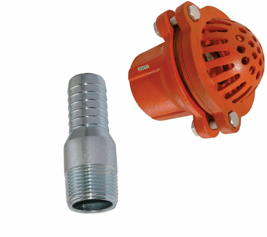 V3" (75mm) Suction Foot Clack Valve Hose Strainer and Joiner Water Pump Tail 1402106 =1x 22 36