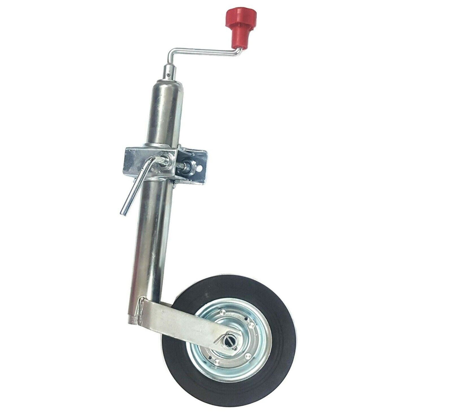 48mm Smooth Jockey Wheel With Clamp Caravan Medium Duty Trailer Vehicle Leg NEW