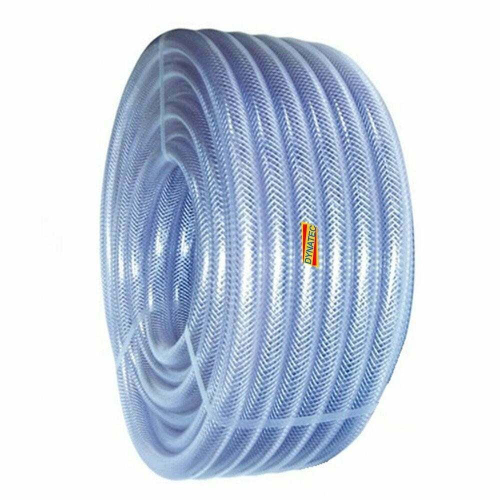 5/8" Dump-hose Powerflush 16mm Powerflushing Clear Braided Water Compressor NEW