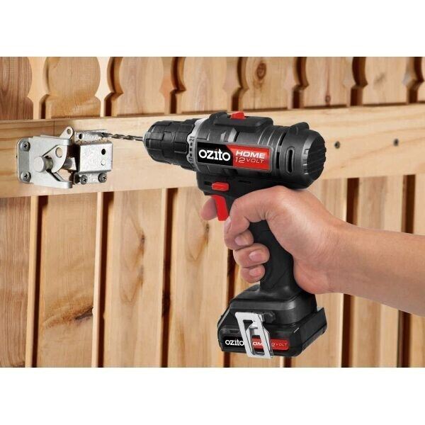 Drill Driver Kit Cordless Ozito ZLDDK150 12V Variable Speed LED Work Light