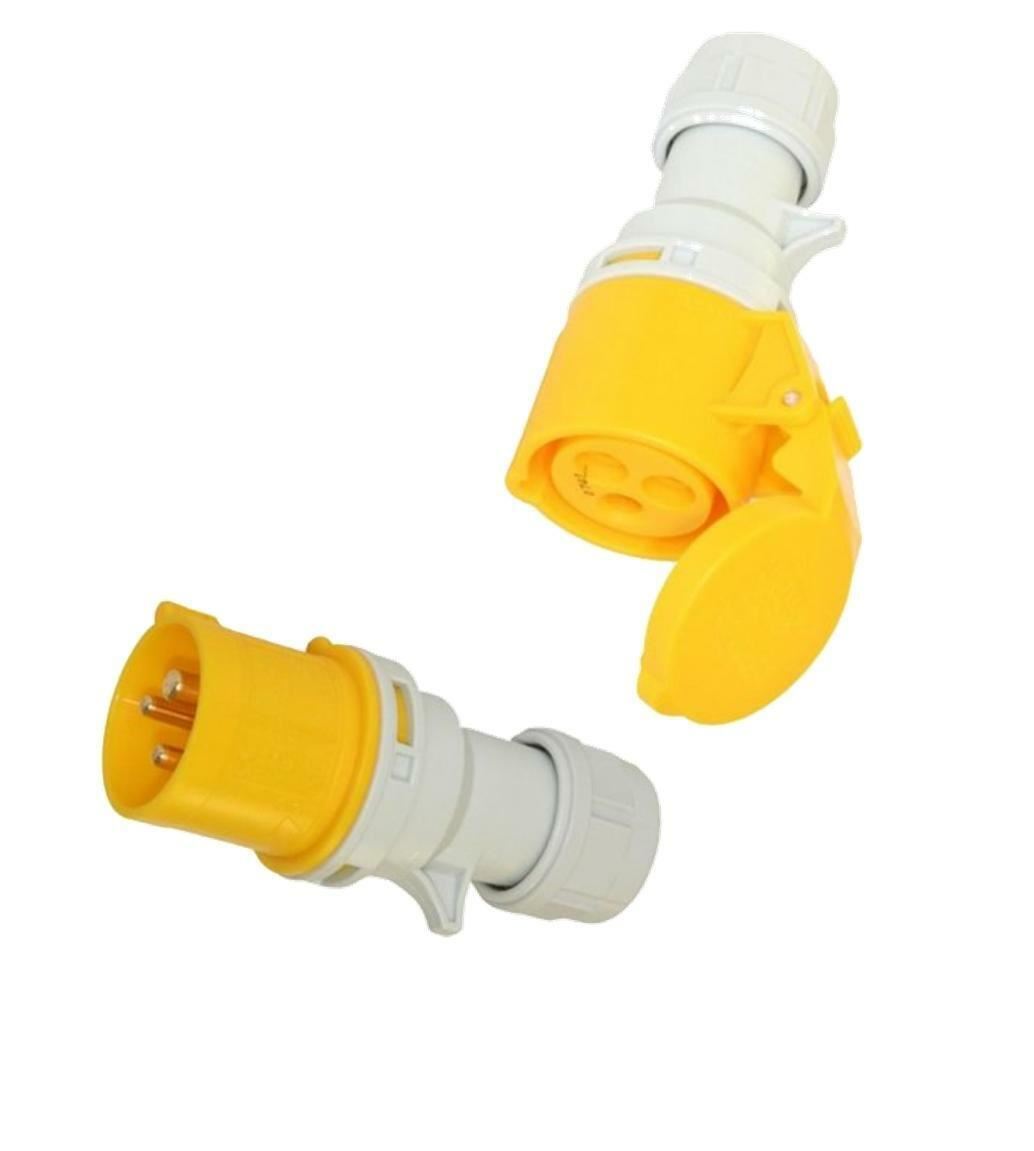 Site Trailing Plug &amp; Socket 16 Amp 110 Volt 2 Sets 110v 16A PCE Quick Twist Lock 3001743 2x672 2x650