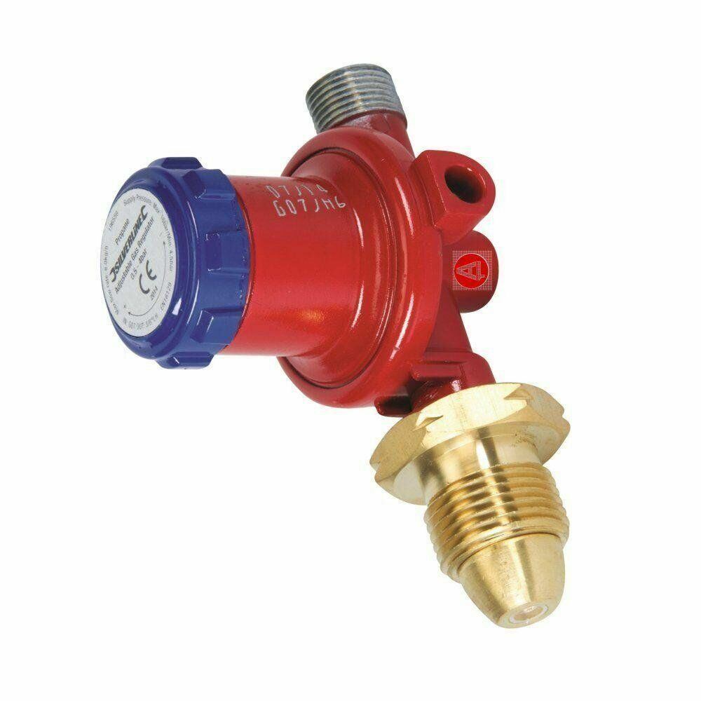 LPG Gas Hose Regulator Propane Bottle 0.5-4 Bar 6mm Tail Barbecue Heater NEW