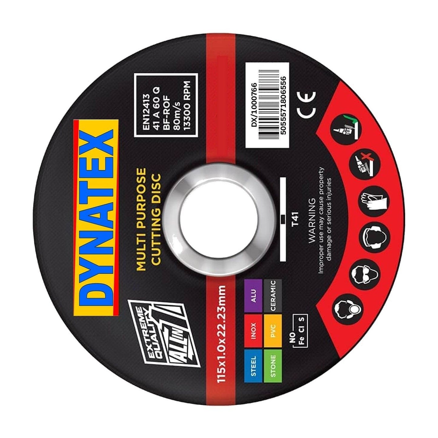 Cutting Disc Ultra Thin 10 Pack Multi Purpose 115mm OD 1mm x Thin 22.2mm ID NEW