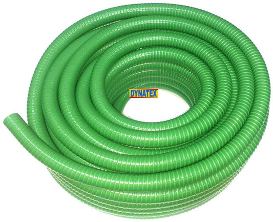 Suction hose 1" Delivery Pump Drainage 10M 10 Metre 25mm Green Medium Duty