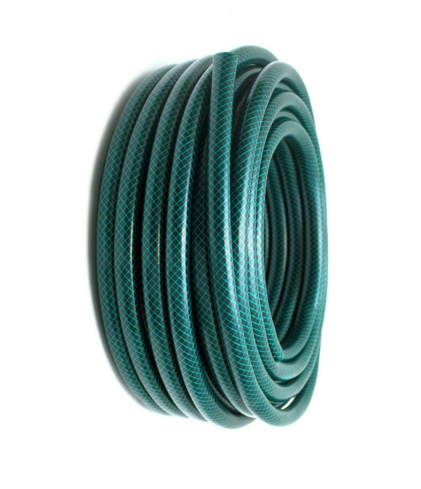 Garden Hose Pipe 30M Reinforced Braided PVC Watering Hosepipe Reel 30 Metre Green 1402741