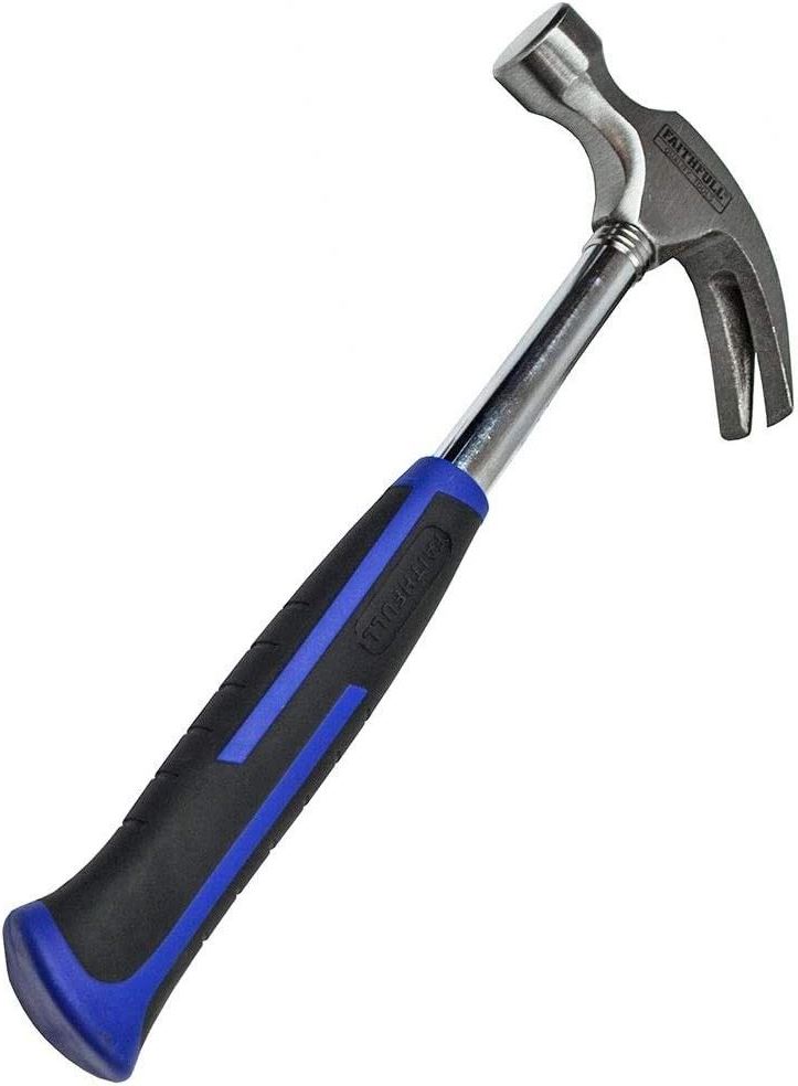 Claw Hammer Steel Shaft Faithfull 454g (16oz) FAICAS16 Rubber Grip FAICAS16