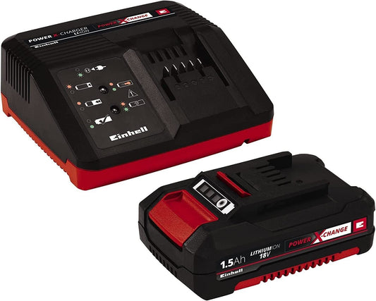 Battery & Charger Kit Einhell Universal 18V 1,5Ah PXC Starter 30 Min Fast Charge