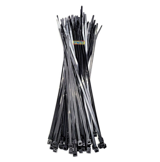 Cable Zip Ties 100 Secure Strap Black Plastic 530mm x 4.8mm Cable Heavy Duty