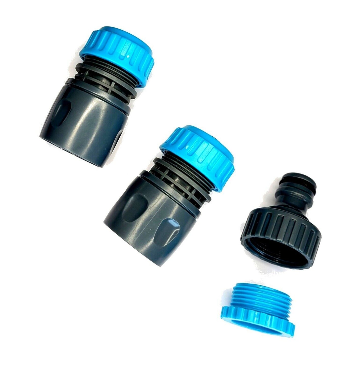 3Pcs Garden Hose Connectors Watering Pipe Tap Plastic Connector Adaptor Fitting