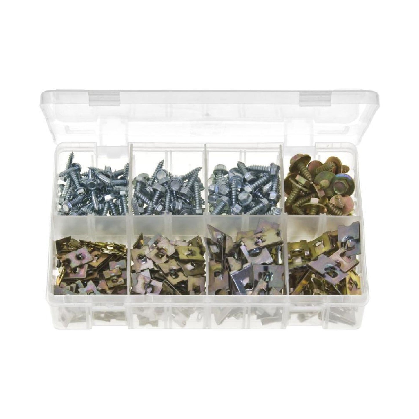 Genuine 1x 400 Piece Assorted Sheet Metal (Acme) Screws & J-Nuts Set - Part N.