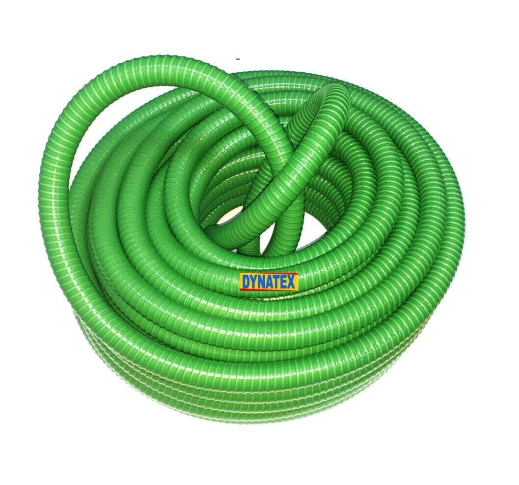 Suction hose 2" Delivery Pump Drainage 7 Bar 5M 5 Metre 52mm Green Medium Duty