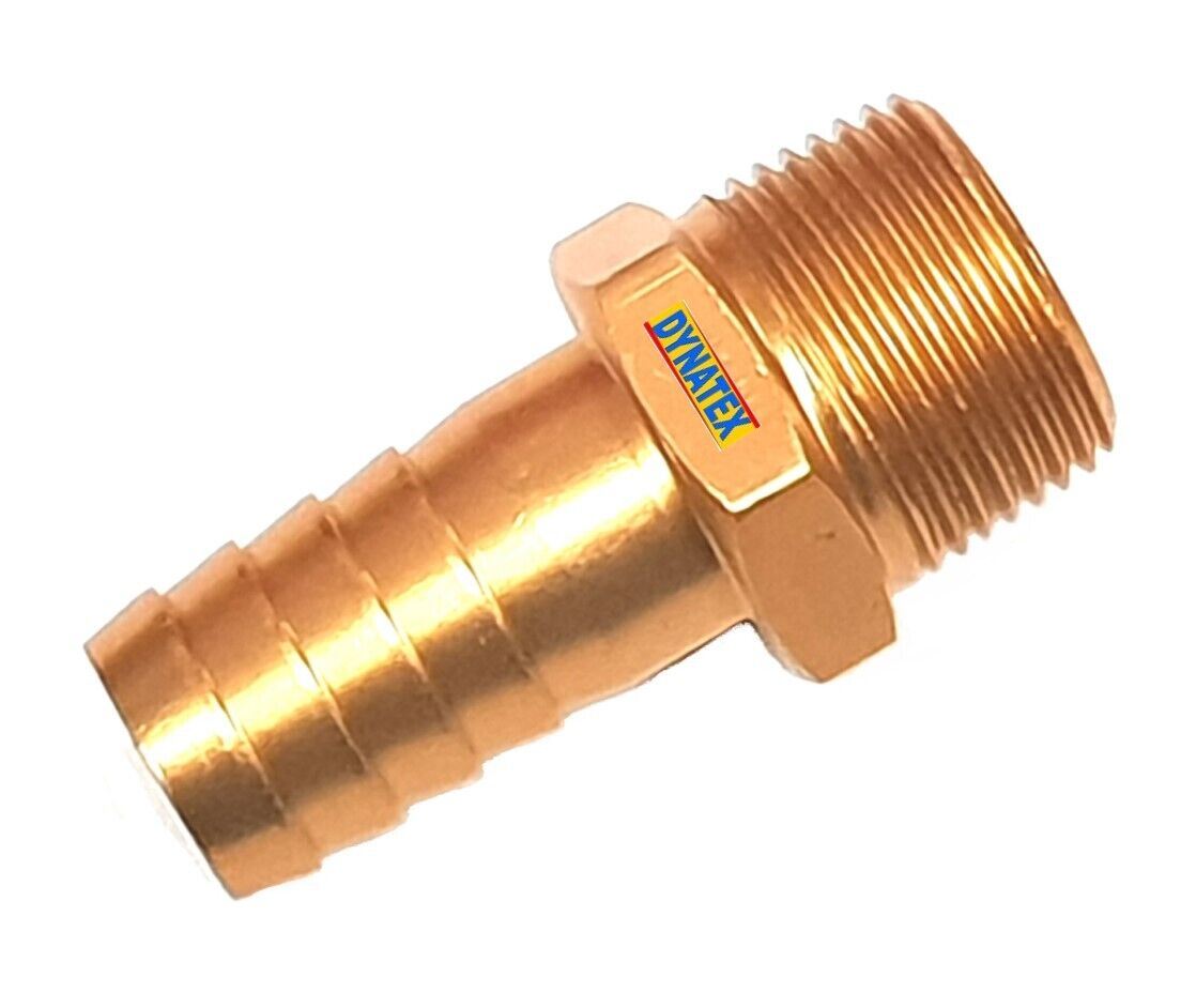 Water Coupling Male 3/4" BSP Thread X 1" Tail (25mm) Air Oil Hose Connector 1402012