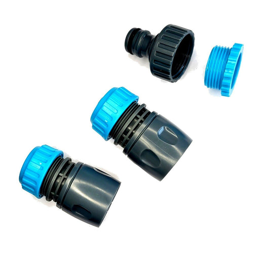 3Pcs Garden Hose Connectors Watering Pipe Tap Plastic Connector Adaptor Fitting