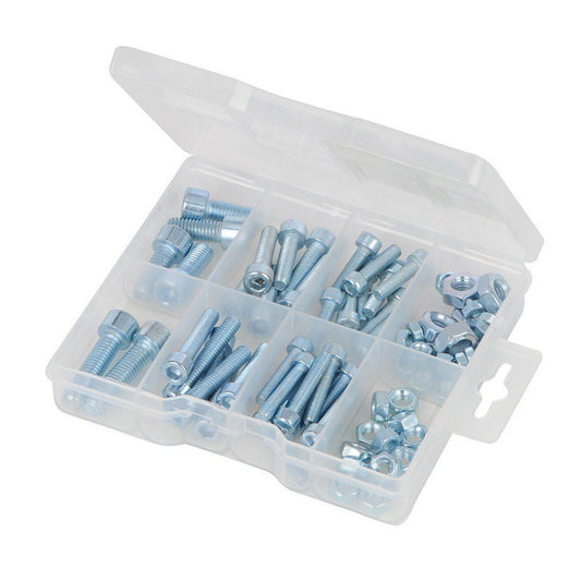 Silverline 993047 Cap Screws and Nuts Pack, 75-Piece