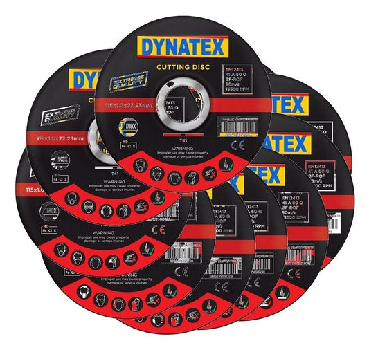 Cutting Disc Ultra Thin 10 Pack Stainless Steel 115mm OD x 1mm x 22.2mm ID Metal