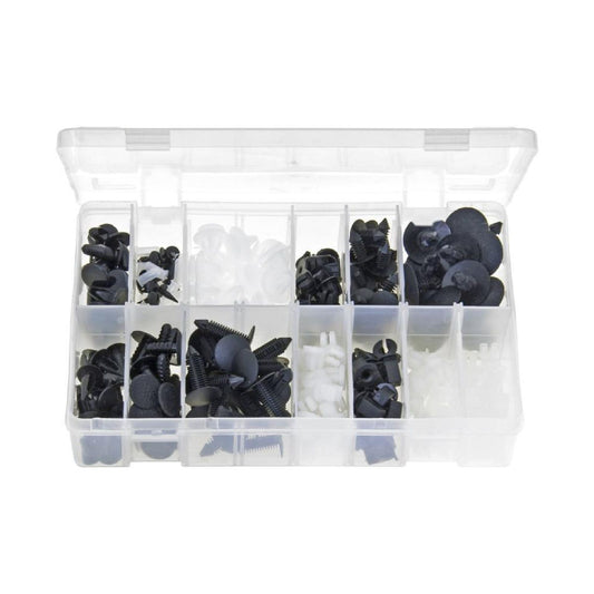 Genuine 1x 280 Piece Assorted Trim Buttons, Clips & Locking Nuts Set - Part N.