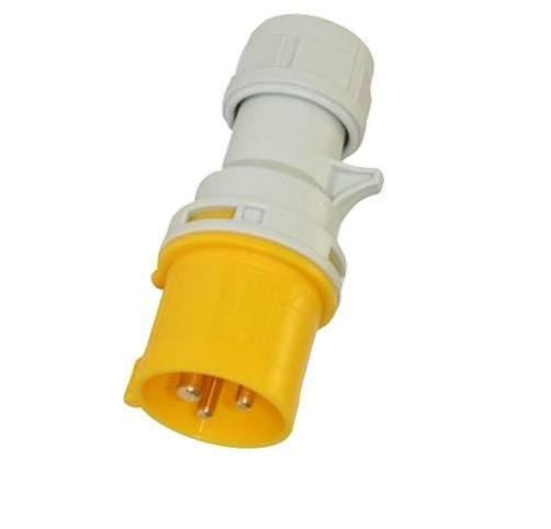 Trailing Plug 16 Amp 110 v Site Plug 3 Pin PCE 110 Volt Yellow Hook Up NEW