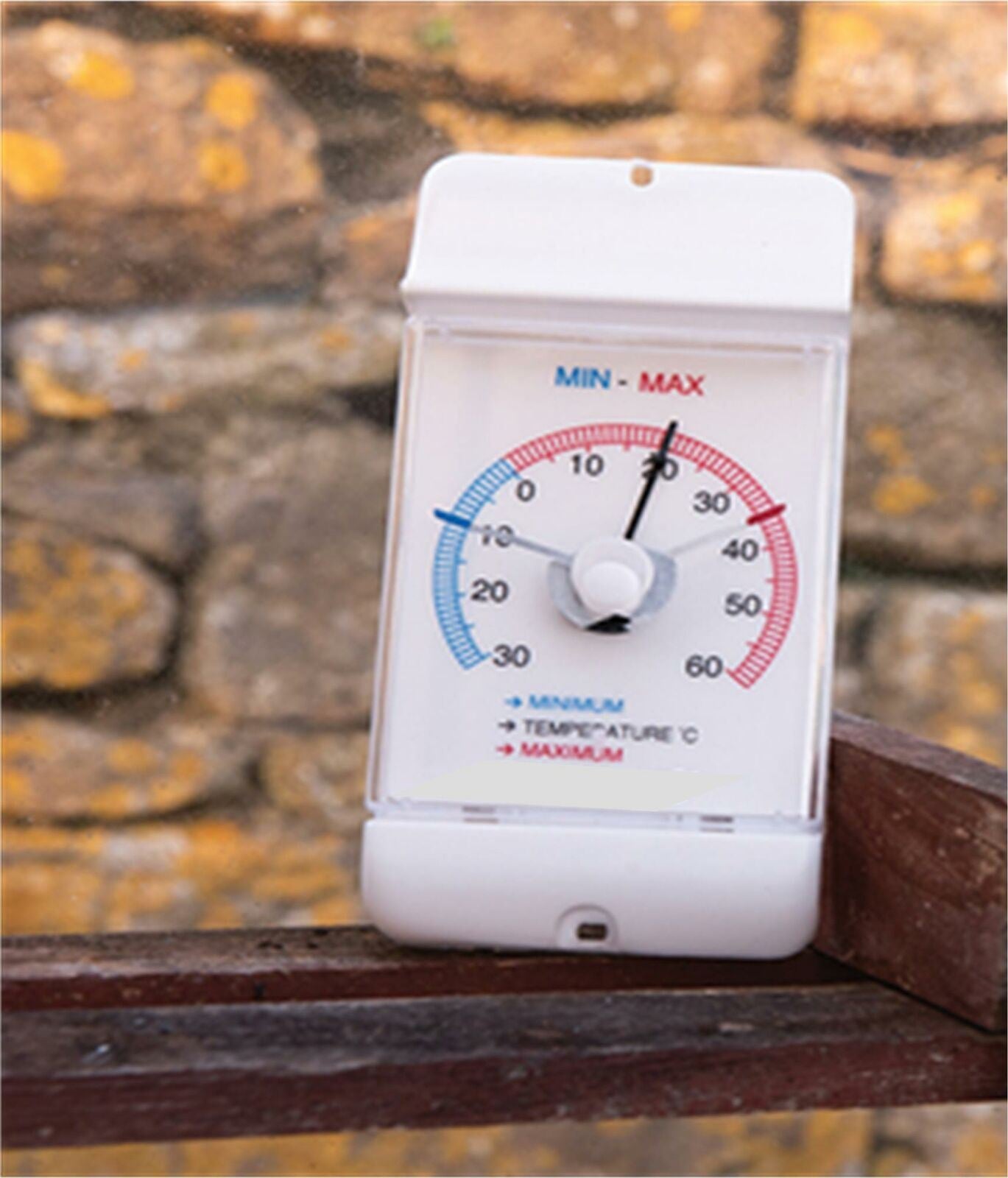 Thermometer Dial Min / Max Garden DIY 30 - + 60 Degrees Outdoor Greenhouse NEW