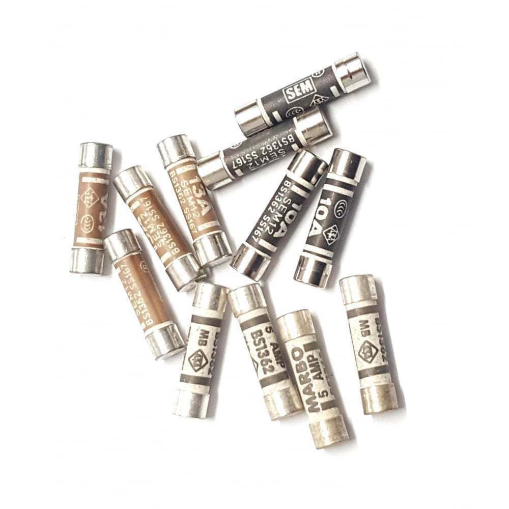 Household Fuses 3 Amp 3A Domestic Cartridge Fuse Mains Plug Appliance NEW