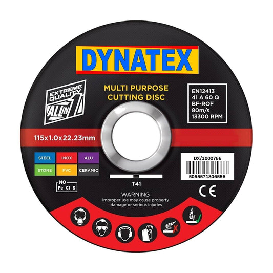 Cutting Disc Ultra Thin Single Multi Purpose 115mm OD 1mm x Thin 22.2mm ID NEW