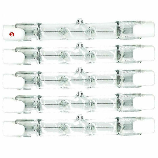 5 Linear Halogen Bulb 120W 240V Tungsten R7S J78 78mm Long Tube C Class 5 Pack