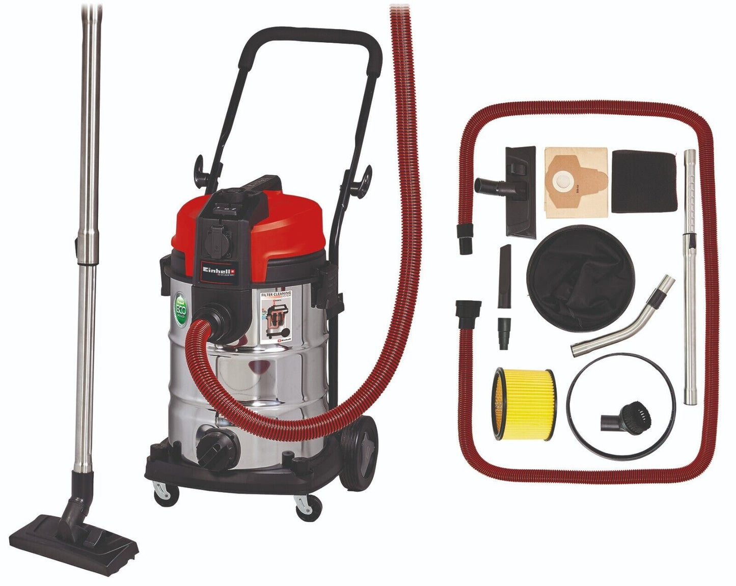 Wet And Dry Vacuum Cleaner 30L With Power Take Off Socket & Accessories 240V NEW