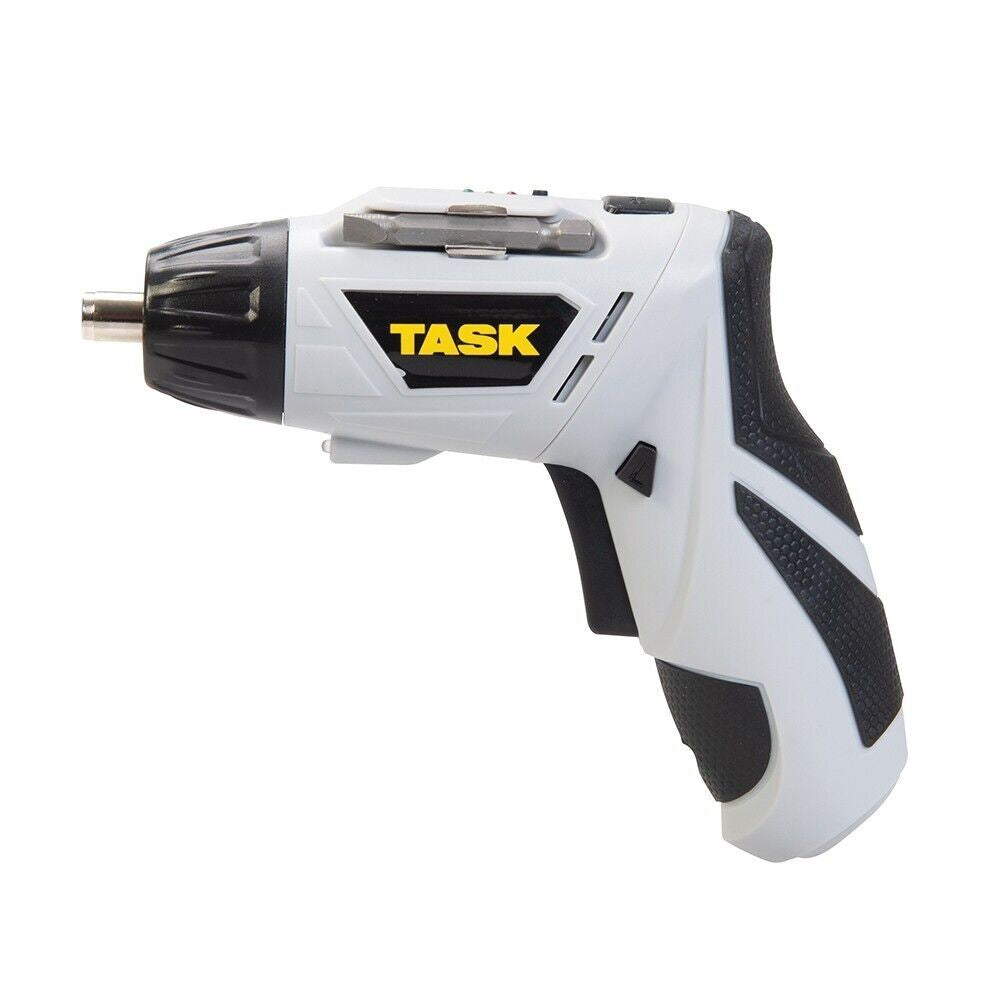 TASK CORDLESS SCREWDRIVER BUILT IN WORK LIGHT 3.6V LI-ION BATTERY 6PC SET 928727