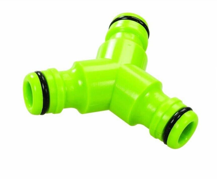 1/2" 3 Way Garden Hose Quick Connector Click Water Gardening Quality Splitter