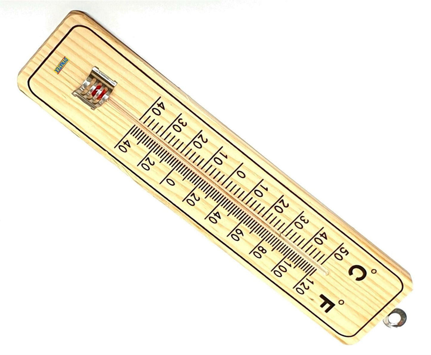 Wooden Garden Thermometer Wall Mount C Degrees Greenhouse Outdoor Indoor NEW