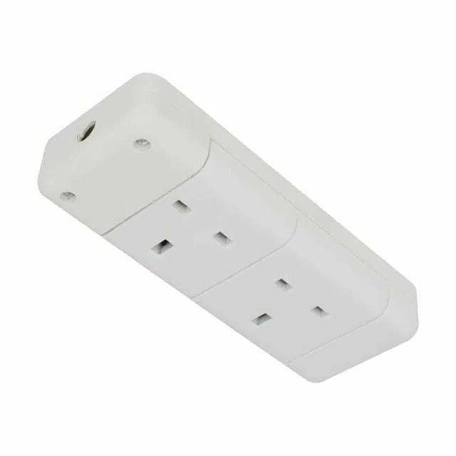 Twin Socket 13 Amp Electric Hard 13A Heavy Duty Mains Electrical 3 Pin White