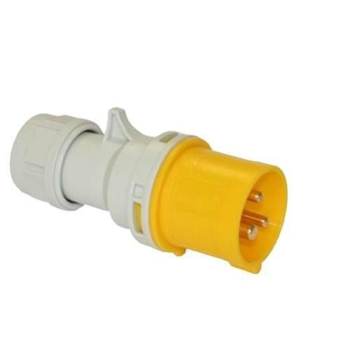 Trailing Plug 32 Amp 110v Site Plug 3 Pin PCE 110 Volt Yellow Hook Up NEW