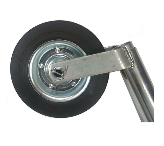 48mm Smooth Jockey Wheel With Clamp Caravan Medium Duty Trailer Vehicle Leg NEW