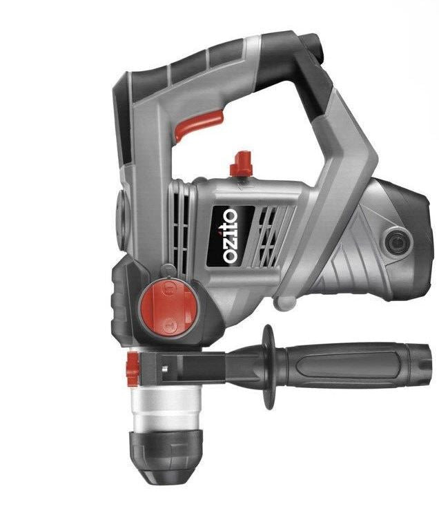 Ozito by Einhell 900W Rotary Hammer Drill Kit RHD-900U 360° Rotating Side Handle