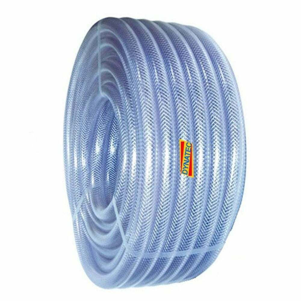 1/2 " Dump-hose Powerflush 13mm Powerflushing Clear Braided Water Compressor NEW