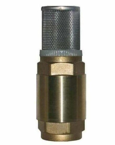 Check Foot Valve Strainer 1" Inch BSP Non Return Fuel Oil Pump Sediment Diesel