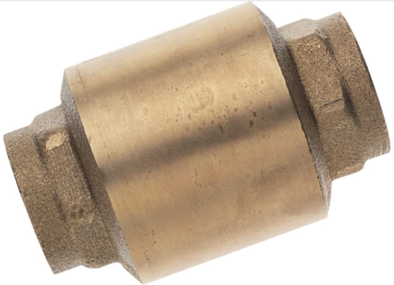 1" Brass Check Valve Only Non-return Oil Fuel Water BSP Female Thread For Pump Hose DX/1402143 NEW