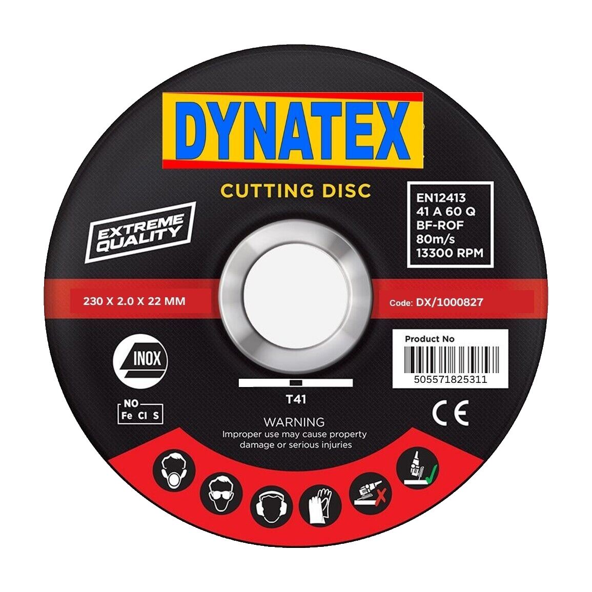 Cutting Disc Ultra Thin 10 Stainless Steel 230mm x 2mm Thin 22.2mm Bore Metal