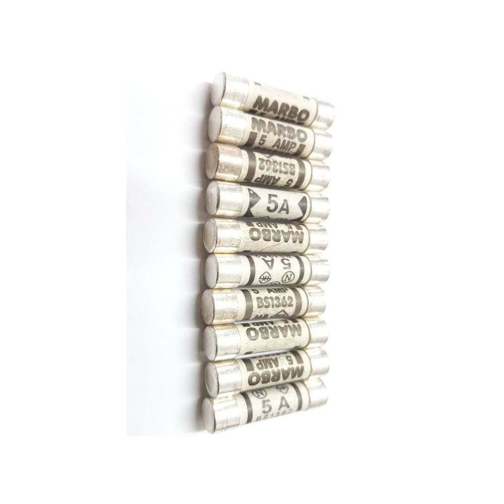 5 Amp Domestic Household Fuses 10 Pk Cartridge Fuse Mains Plug 5A UK Seller NEW