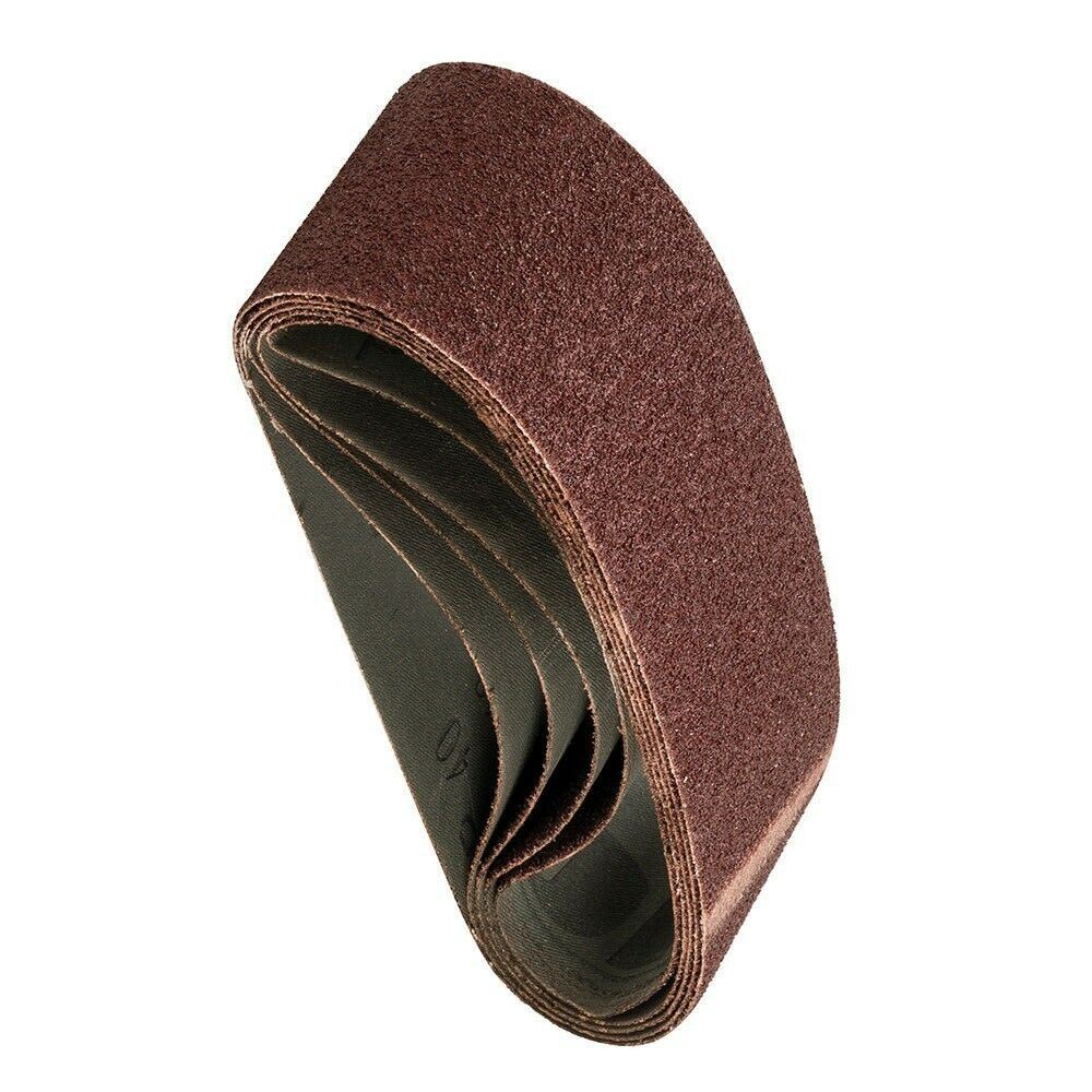 Sanding Belt 75 x 480mm 40 Grit 5 Pack Abrasive Belts Triton 374067 For Sander