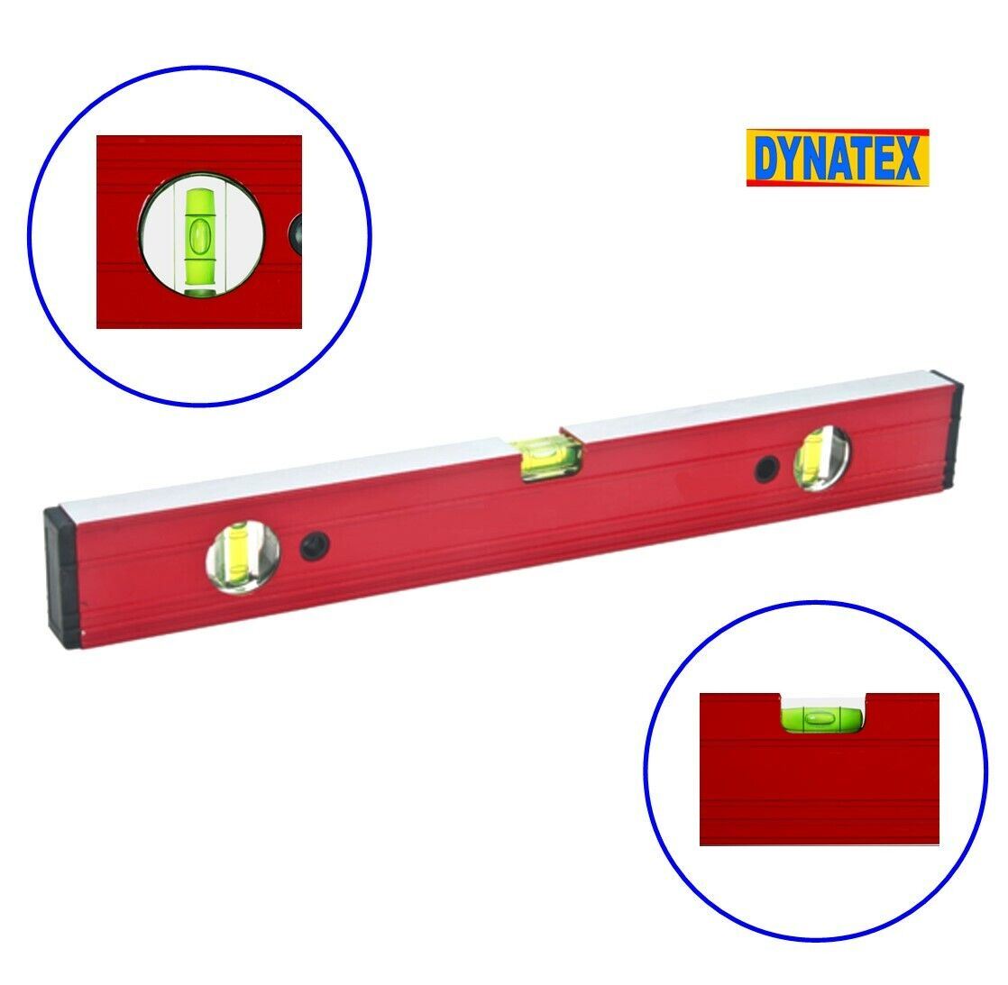 Spirit Level Aluminium Expert Quality Ribbed 3 Vials 450mm Builders Scaffolding