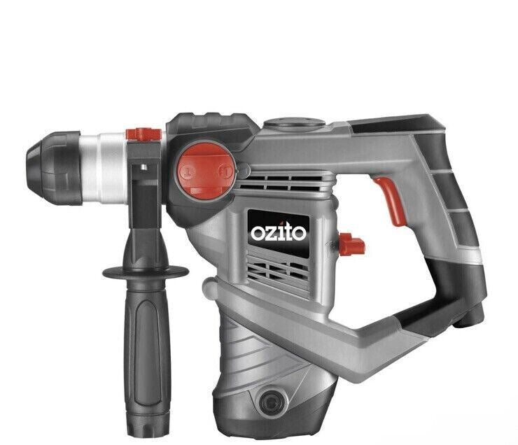 Ozito by Einhell 900W Rotary Hammer Drill Kit RHD-900U 360° Rotating Side Handle