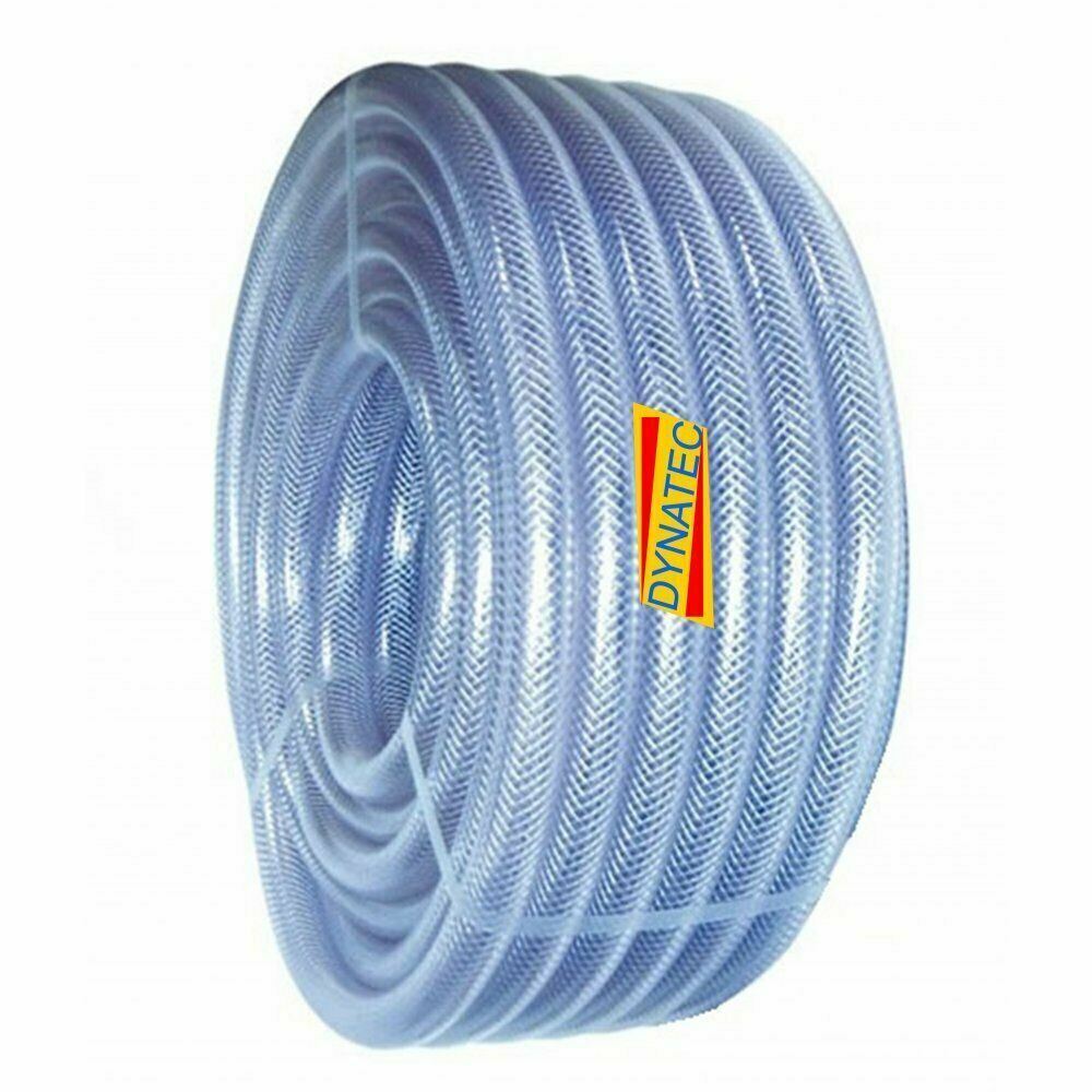 5/8" Dump-hose Powerflush 16mm Powerflushing Clear Braided Water Compressor NEW