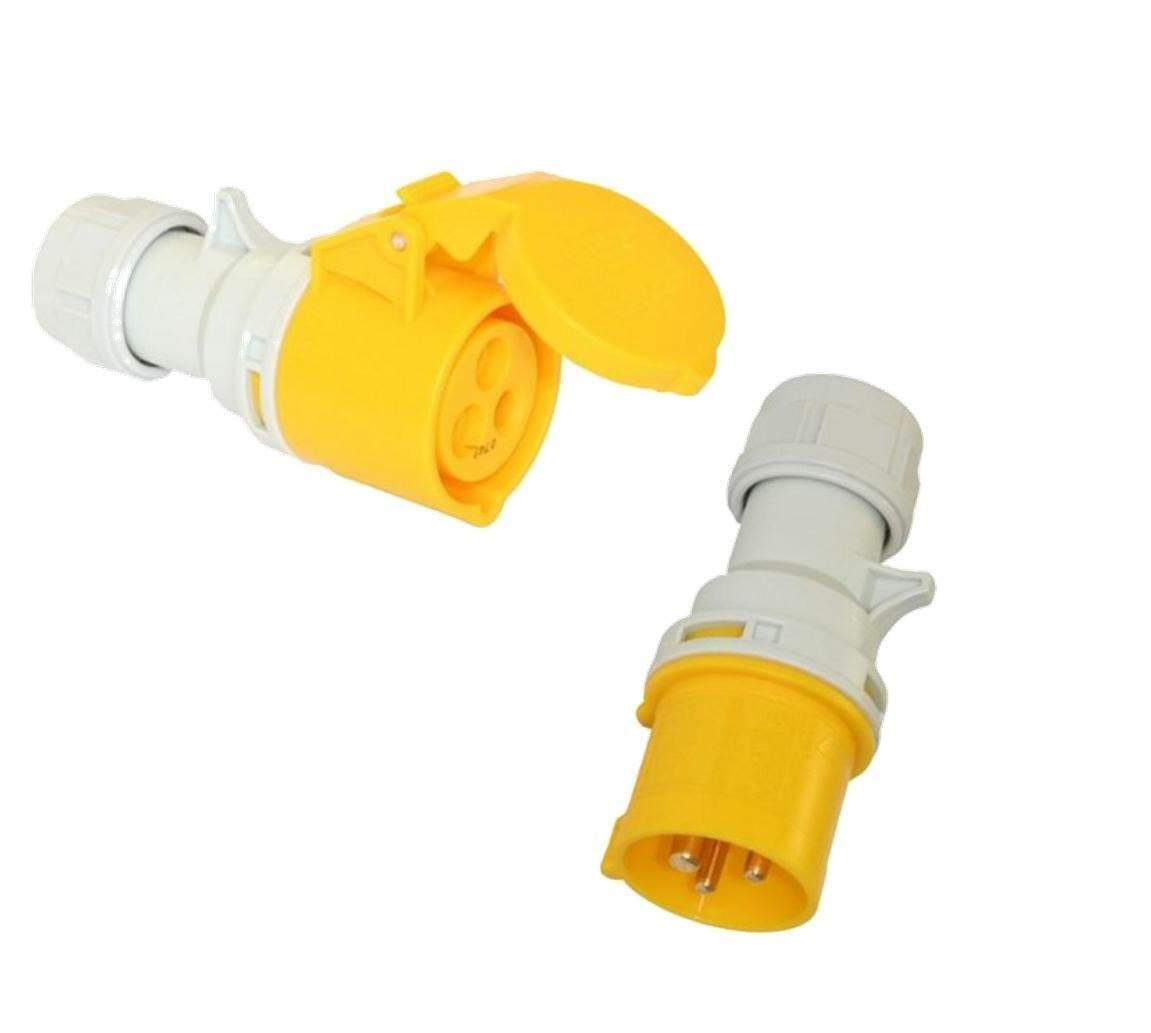 Site Trailing Plug &amp; Socket 16 Amp 110 Volt 2 Sets 110v 16A PCE Quick Twist Lock 3001743 2x672 2x650