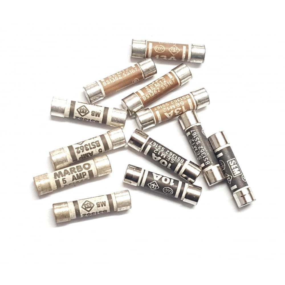 Household Fuses 3 Amp 3A Domestic Cartridge Fuse Mains Plug Appliance NEW