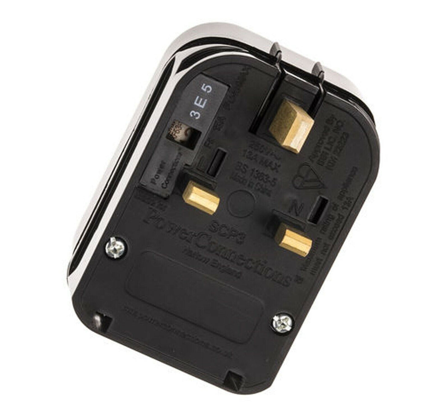 Visua Schuko Adapter European to UK Plug Adapter BSI approved and RoHS compliant