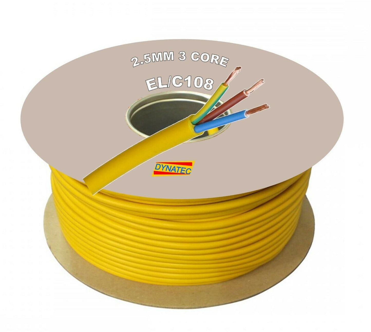 100M Arctic Yellow 3183A Cable 3 Core 2.5mm 110V Caravan Camping Artic 110 Volt