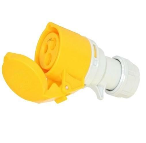 Trailing Socket 16 Amp 3 Pin 110V Coupler Yellow Site Ceeform IP44 Outdoor 16A