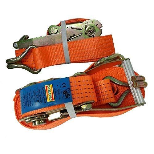 2 Ratchet Tie Down Strap 1.5 Tonne Heavy Duty 8 M Metre X 25mm Trailer DX/9002001X2