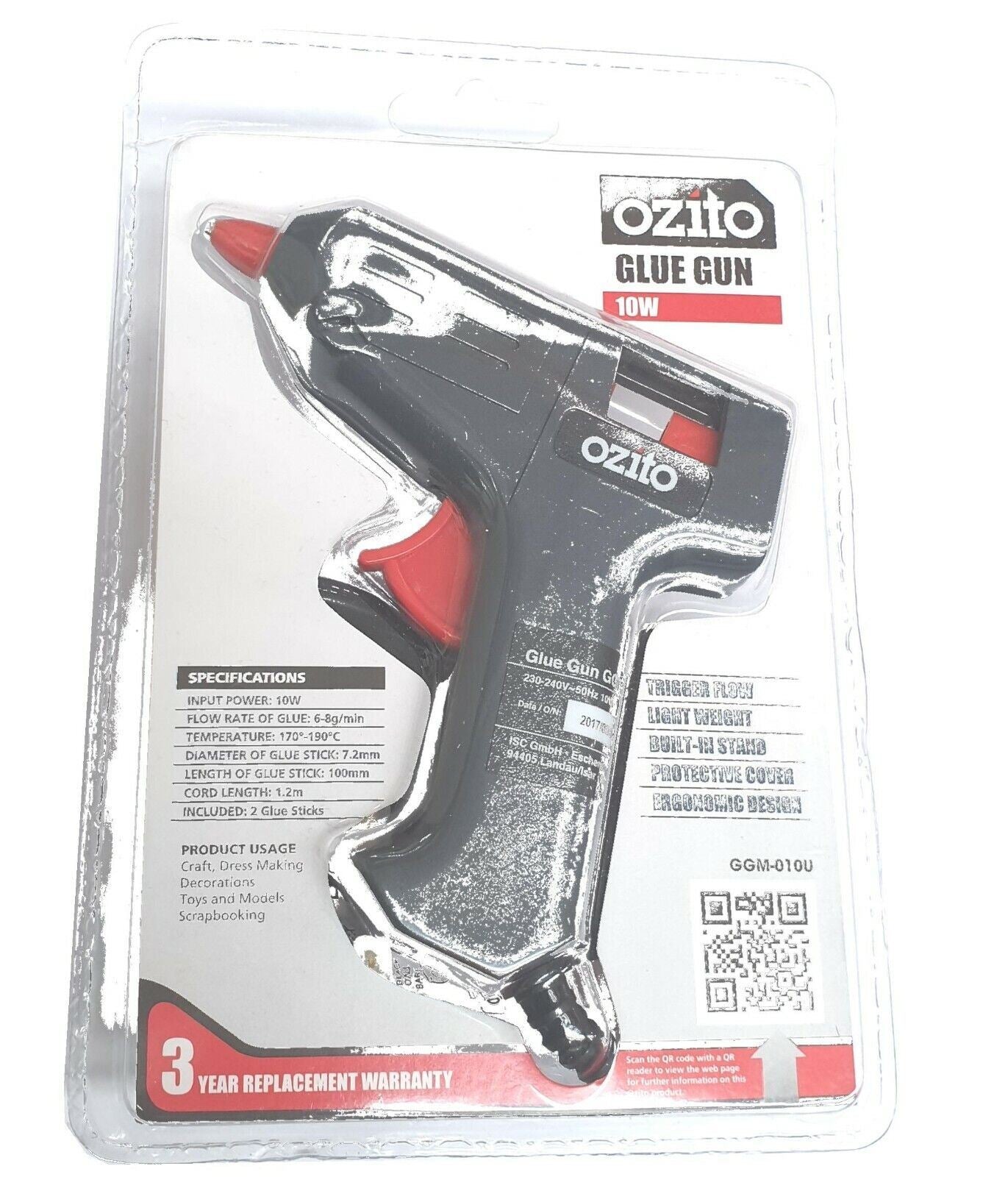 Glue Gun & Glue Sticks 7.2mm x 100mm 10 Watts 3 Year warranty Assorted Kits NEW